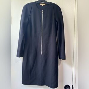 Micheal Kors Long Sleeve Zipper Black Dress Sz 10